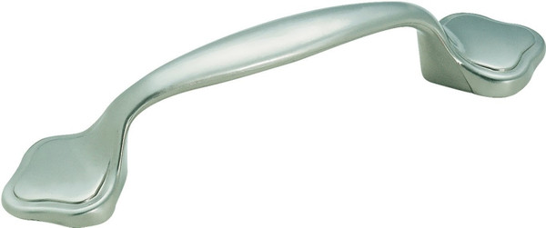 Amerock 253G10 Cabinet Pull, 4-3/4 in L Handle, 1 in Projection, Zinc, Satin Nickel [SKU: ORG1176932]