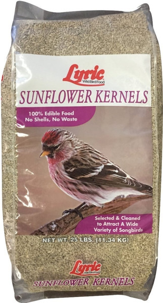 Lyric 26-47284 Bird Seed, Sunflower Kernel, 25 lb Bag [SKU: ORG1496363]