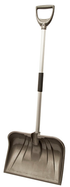 RUGG Lite-Wate 26PL-S Snow Shovel, 18 in W Blade, Combo Blade, Polyethylene Blade, Aluminum Handle, Navy [SKU: ORG5847447]