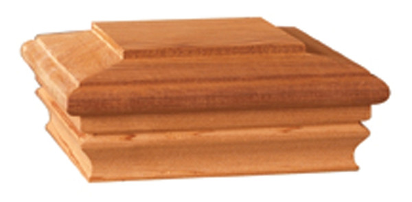Maine Ornamental 72893 Post Cap, 6 in L, 6 in W, Cedar Wood [SKU: ORG3370079]