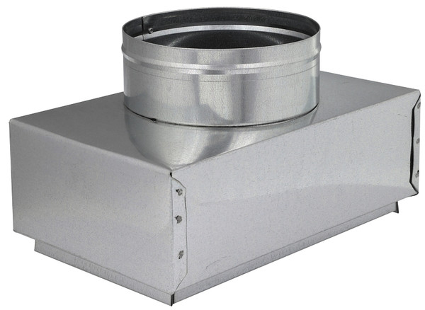 Imperial GVL0094-B Duct Boots, 8 in L, 6 in W, 10 in H, 30 ga Gauge, Steel, Galvanized [SKU: ORG7372238]