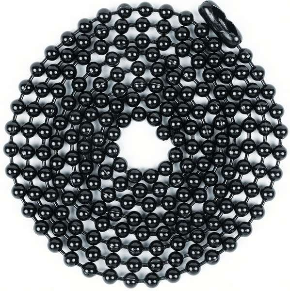 Jandorf 60371 Beaded Chain with Connector, 3 ft L, Black [SKU: ORG3403409]