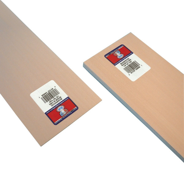 MIDWEST PRODUCTS 4404 Basswood Sheet, 24 in L, 4 in W, Basswood [SKU: ORG2005114]