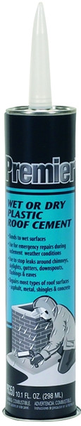 Henry PR350004 Plastic Roof Cement, Black, Paste, 11 oz Cartridge [SKU: ORG9505082]