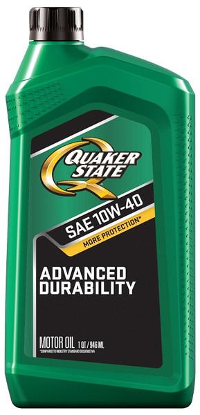 Quaker State Advanced Durability 550034964/5500240 Motor Oil, 10W-40, 1 qt Bottle [SKU: ORG6208664]