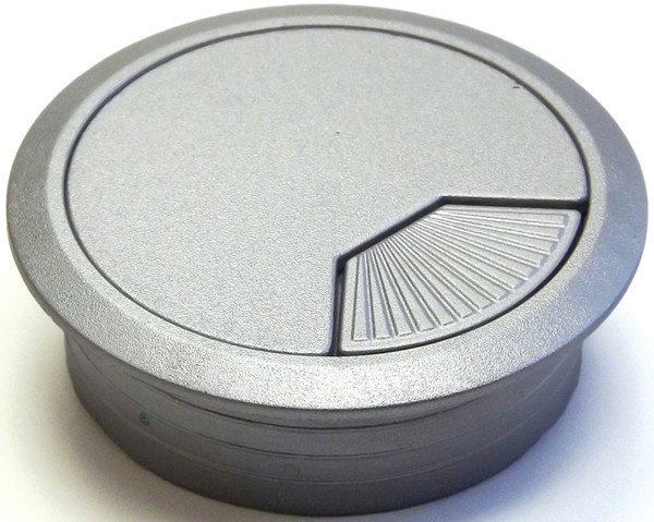 Jandorf 61621 Desk Grommet, 2-3/8 in Dia Cable, ABS, Silver [SKU: ORG3396884]