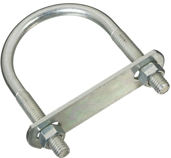 National Hardware N222-208 U-Bolt, 3/8-16 Thread, 2 in L Thread, Steel, Zinc [SKU: ORG0785386]