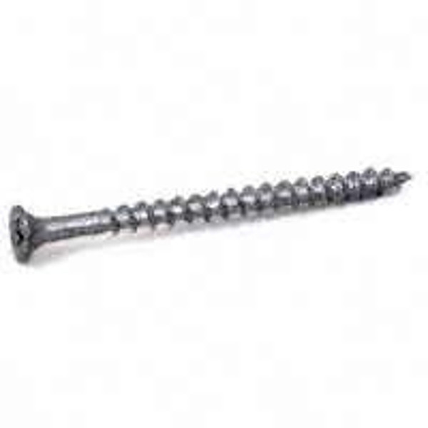 ProFIT 0282178 Deck Screw, #8 Thread, 3 in L, Coarse Thread, Bugle Head, Phillips Drive, Sharp Point, Silver Dacrotized [SKU: ORG4094983]