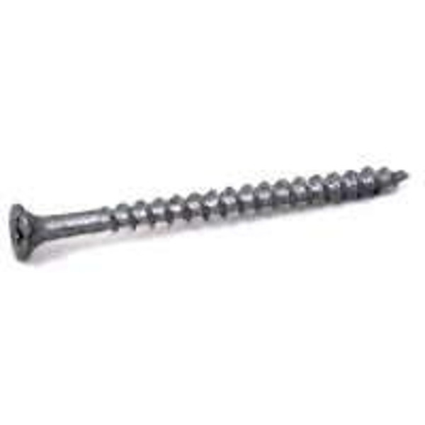 ProFIT 0282138 Deck Screw, #7 Thread, 2 in L, Coarse Thread, Bugle Head, Phillips Drive, Sharp Point, Silver Dacrotized [SKU: ORG8547317]