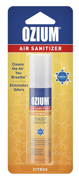 Ozium OZ-62 Air Freshener, 0.8 oz Aerosol Can, Citrus [SKU: ORG6564942]