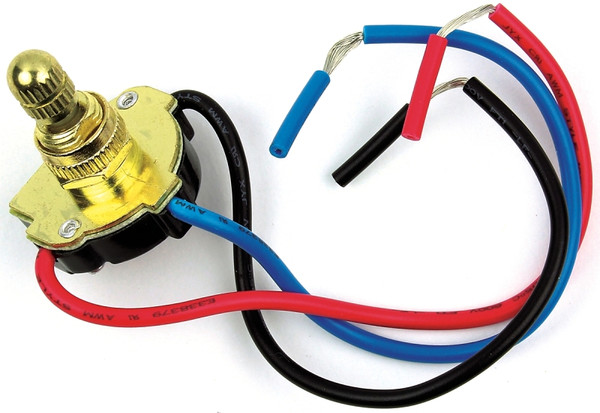 Jandorf 61215 Double Circuit Rotary Switch, 3 A, 125 V, Brass [SKU: ORG3403029]