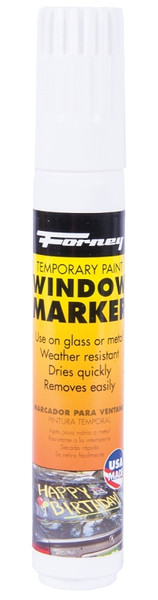 Forney 70853 Solvent Based Window Marker, White [SKU: ORG8915217]