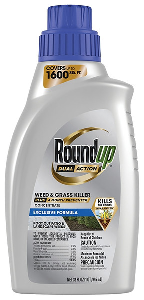 Roundup 5376906 Concentrated Weed and Grass Killer, Liquid, 32 oz [SKU: ORG2810075]