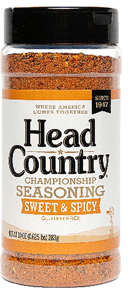 Head Country Championship Seasoning Series HC710 BBQ Seasoning, Sweet and Spicy Flavor, 10 oz [SKU: ORG2371433]
