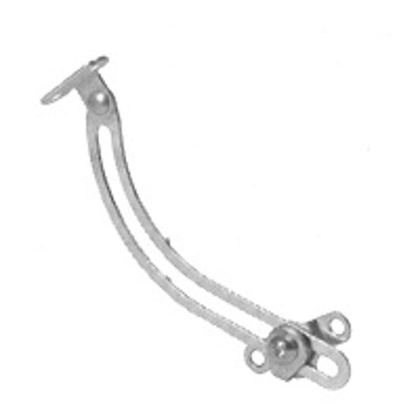 Schlage C9220F3RH Right-Hand Friction Lid Support, Steel, Brass, 5 in L, 120 deg Opening [SKU: ORG4781605]