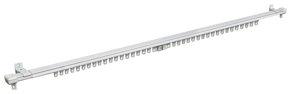 Kenney KN43/1P Curtain Rod, 78 to 150 in L, Steel, White [SKU: ORG7374267]