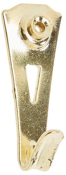 National Hardware Professional Series N260-076 Picture Hanger, 25 lb, Steel, Brass, 13/32 in Projection [SKU: ORG7415227]