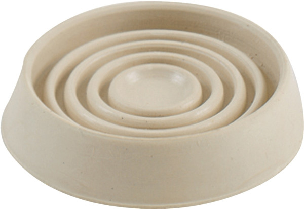 Shepherd Hardware 9165 Caster Cup, Rubber, Off-White [SKU: ORG6834857]