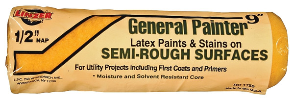 Linzer RC1150 Paint Roller Cover, 1/2 in Thick Nap, 9 in L [SKU: ORG3961869]