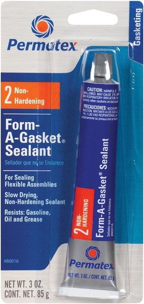 Permatex 80016 Sealant, 3 oz Tube, Paste, Alcohol [SKU: ORG6425680]