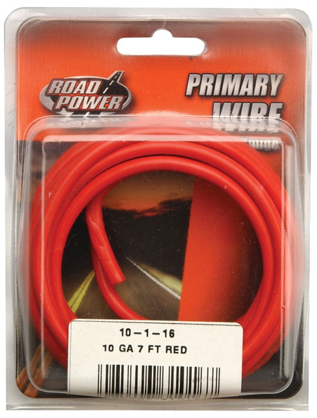 Road Power 55672133/10-1-16 Electrical Wire, 10 AWG Wire, 1-Conductor, 25/60 VAC/VDC, Copper Conductor, Red Sheath [SKU: ORG6924955]