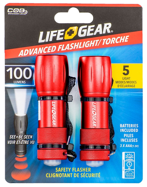 LIFE+GEAR LG09-60660-SA4 Mini Max Flashlight, AAA Battery, Alkaline Battery, LED Lamp, 160 Lumens [SKU: ORG2392009]