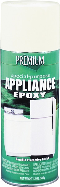 RUST-OLEUM SP1040 Appliance Epoxy Spray Paint, Gloss, White, 12 oz, Aerosol Can [SKU: ORG3207503]