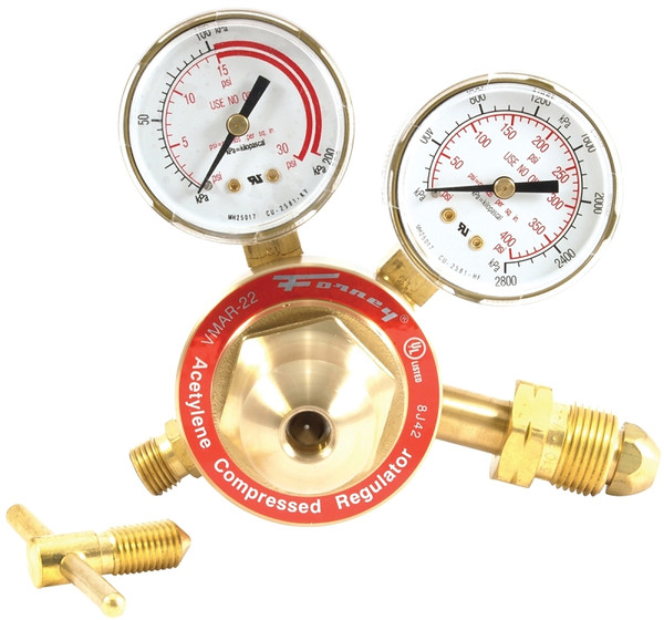 Forney 87091 Acetylene Regulator, 2 in Connection [SKU: ORG8912685]