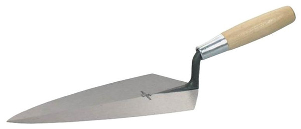 Marshalltown 19 12 Brick Trowel, 12 in L Blade, 6 in W Blade, Steel Blade, Wood Handle [SKU: ORG6487151]