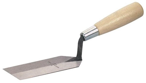 Marshalltown 56 Margin Trowel, 6 in L Blade, 2 in W Blade, HCS Blade, Wood Handle [SKU: ORG6946941]