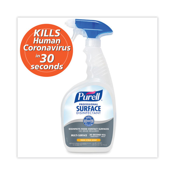 Professional Surface Disinfectant, Fresh Citrus, 32 oz Spray Bottle, 6/Carton [SKU: GOJ334206]
