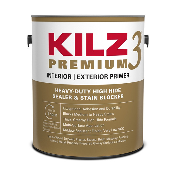 Kilz 13041 Primer, Thick, White, 1 gal, Can [SKU: ORG6136519]