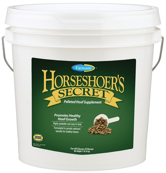 Farnam Horseshoer's Secret 13304 Hoof Supplement, Adult Lifestage, Pellet, Artificial, Natural Flavor, 11 lb [SKU: ORG7553522]