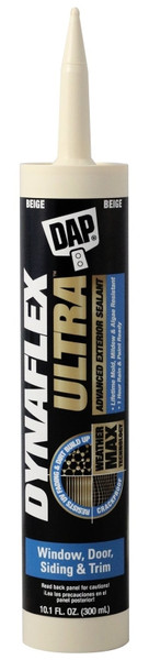 DAP DYNAFLEX ULTRA 7079818213 Advanced Exterior Sealant, Beige, 40 to 100 deg F, 10.1 oz Cartridge [SKU: ORG1134998]