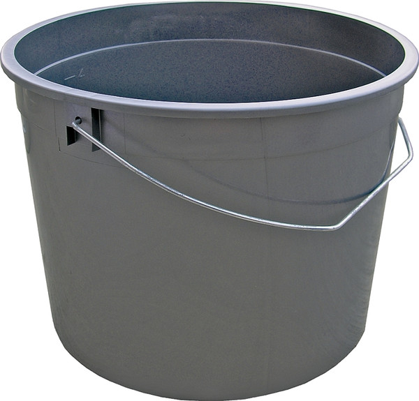 ENCORE Plastics 01605 Ringfree Pail, 5 qt Capacity, Plastic, Silver [SKU: ORG6834972]