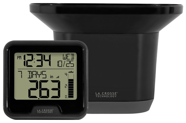 La Crosse 724-1409 Rain Gauge, AA Battery, 300 ft [SKU: ORG7758428]
