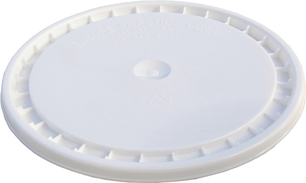 ENCORE Plastics 53000 Paint Pail Lid, Polyethylene, White [SKU: ORG6035067]
