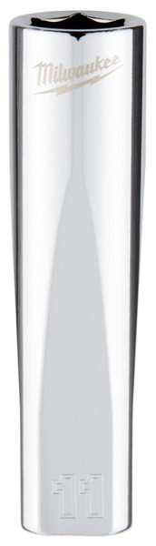 Milwaukee 45-34-9094 Socket, 11 mm Socket, 3/8 in Drive, 6-Point, Chrome Vanadium Steel, Chrome [SKU: ORG1387604]