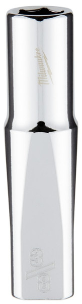 Milwaukee 45-34-3750 Socket, 3/8 in Socket, 3/8 in Drive, 6-Point, Chrome Vanadium Steel, Chrome [SKU: ORG1387877]