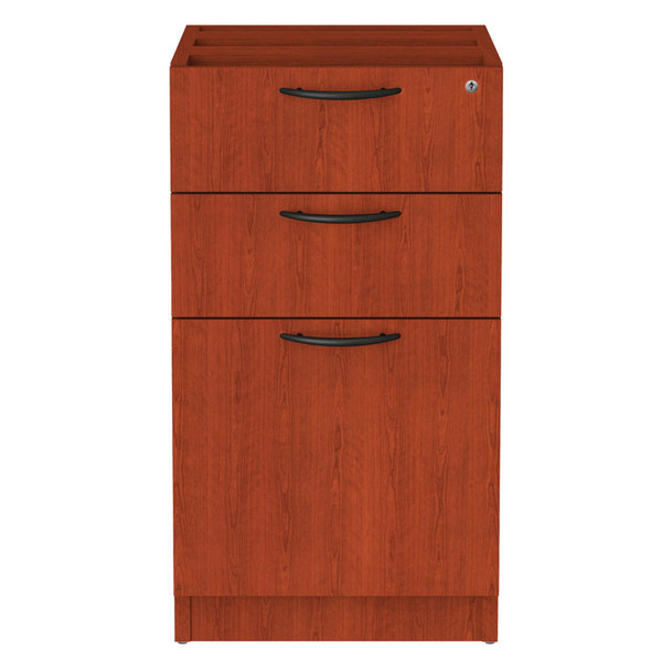 Alera Valencia Series Full Pedestal File, Left/Right, 3-Drawers: Box/Box/File, Legal/Letter, Cherry, 15.63" x 20.5" x 28.5 [SKU: ALEVA532822MC]