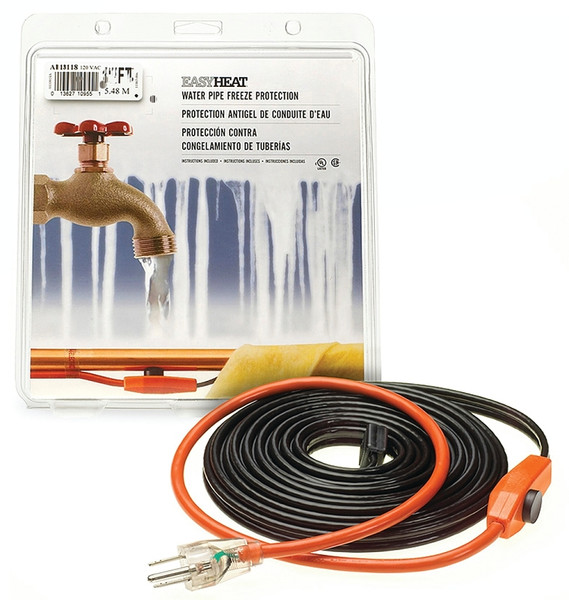 EasyHeat AHB-160 Pipe Heating Cable, 120 VAC, 60 ft L [SKU: ORG6837207]