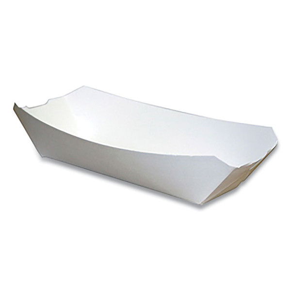 Paperboard Food Tray, #12 Beers Tray, 6 x 4 x 1.5, White, Paper, 300/Carton [SKU: PCT23863]