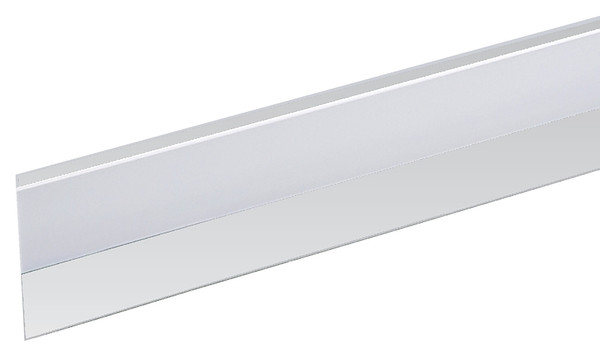 Frost King DS101CL Self-Stick Door Sweep, 36 in L, 1-1/2 in Insert, Vinyl Flange, Vinyl Insert [SKU: ORG7233042]