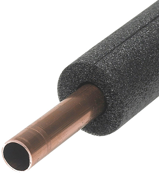 Frost King 5P12X Tubular Pipe Insulation, 1-1/8 in Dia, 3 ft L, Polyethylene Foam, Black, 3/4, 1 in Pipe [SKU: ORG3540184]