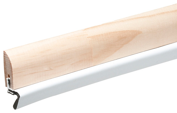 Frost King WV21H Door Set with Stop, 1-1/2 in W, 17 ft L, Vinyl/Wood, Silver [SKU: ORG9327768]