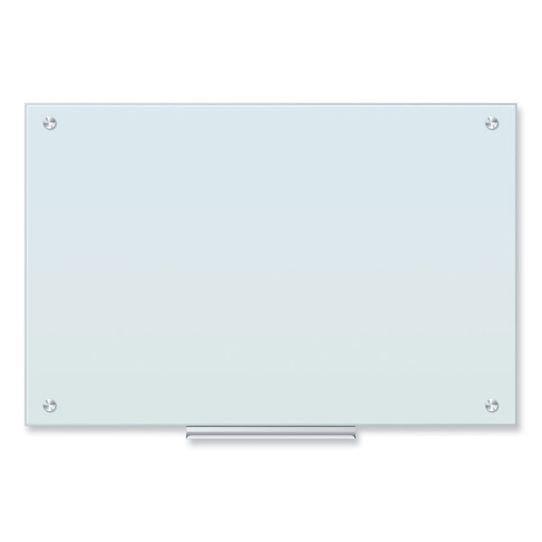 Glass Dry Erase Board, 35 x 23, White Surface [SKU: UBR2298U0001]