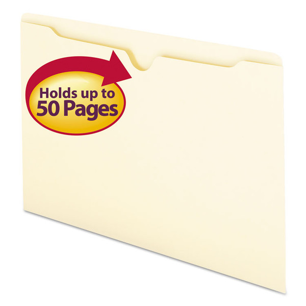 Manila File Jackets, 1-Ply Straight Tab, Legal Size, Manila, 100/Box [SKU: SMD76410]
