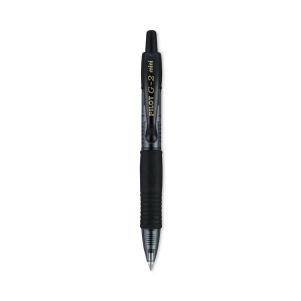 G2 Mini Gel Pen, Retractable, Fine 0.7 mm, Black Ink, Black Barrel, 4/Pack [SKU: PIL31734]