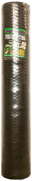 Jackson Wire 12 01 48 29 Poultry Hex Netting, 150 ft L, 72 in W, 20 Gauge, Hexagonal Mesh, 1 in Mesh, Galvanized [SKU: ORG6035158]