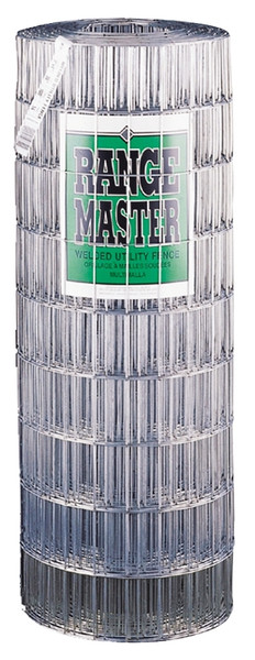 Rangemaster 7753 Welded Utility Fence, 50 ft L, 48 in H, 2 x 4 in Mesh, 14 Gauge, Galvanized [SKU: ORG4378469]